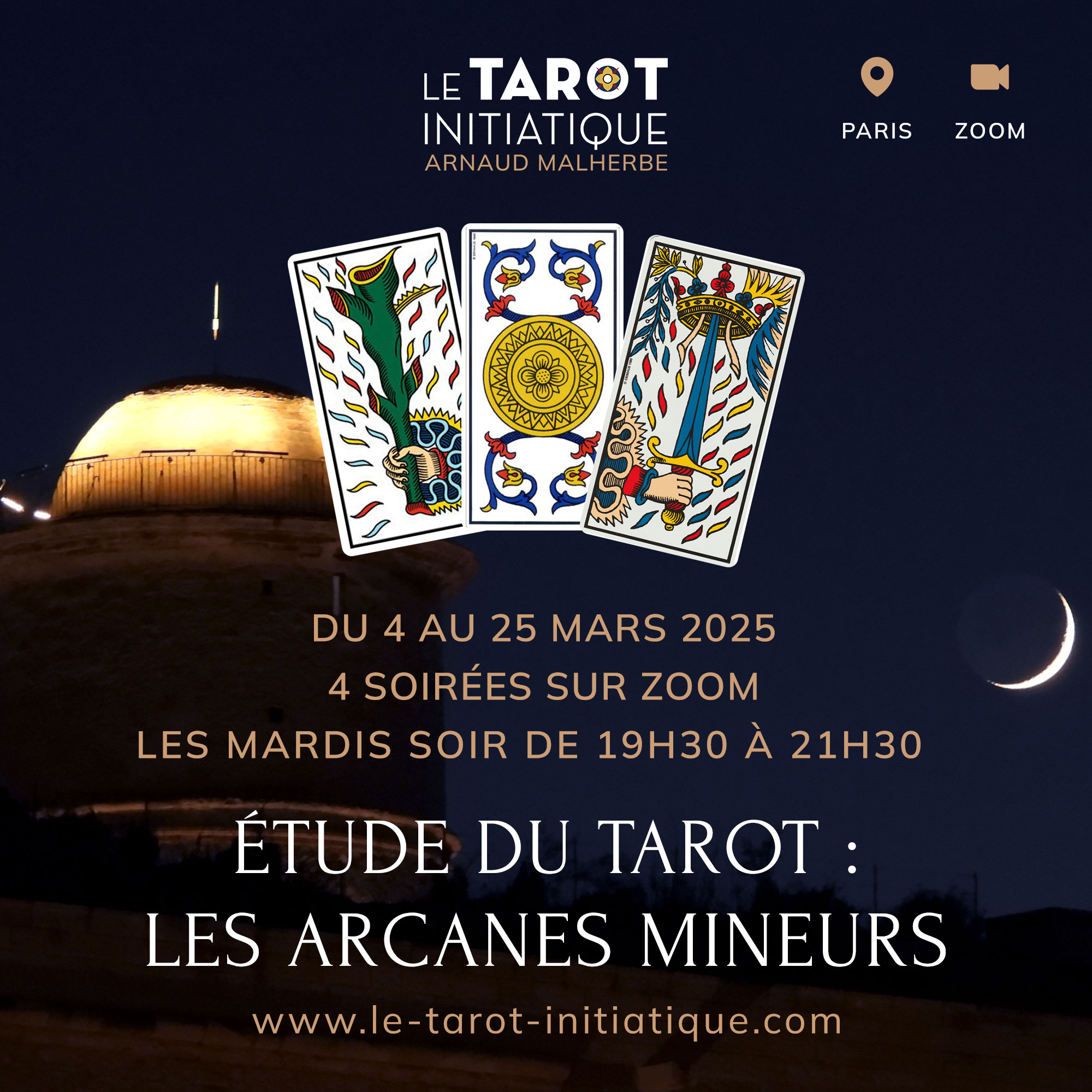 formation aux arcanes mineurs en ligne mars 2025