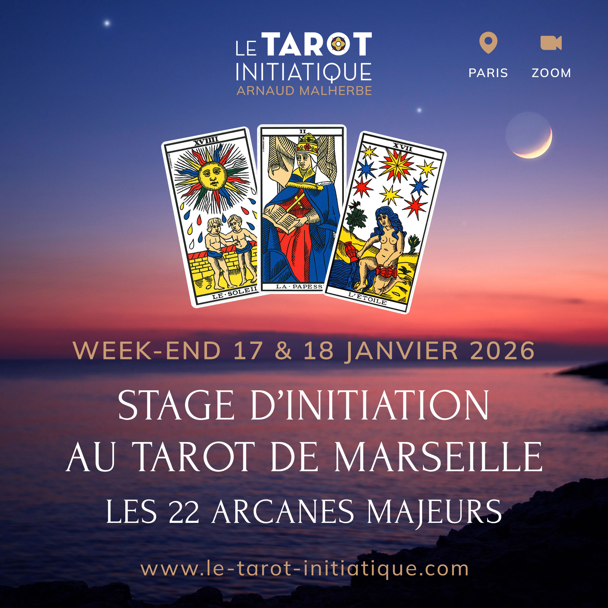 Stage tarot marseille janvier 2026