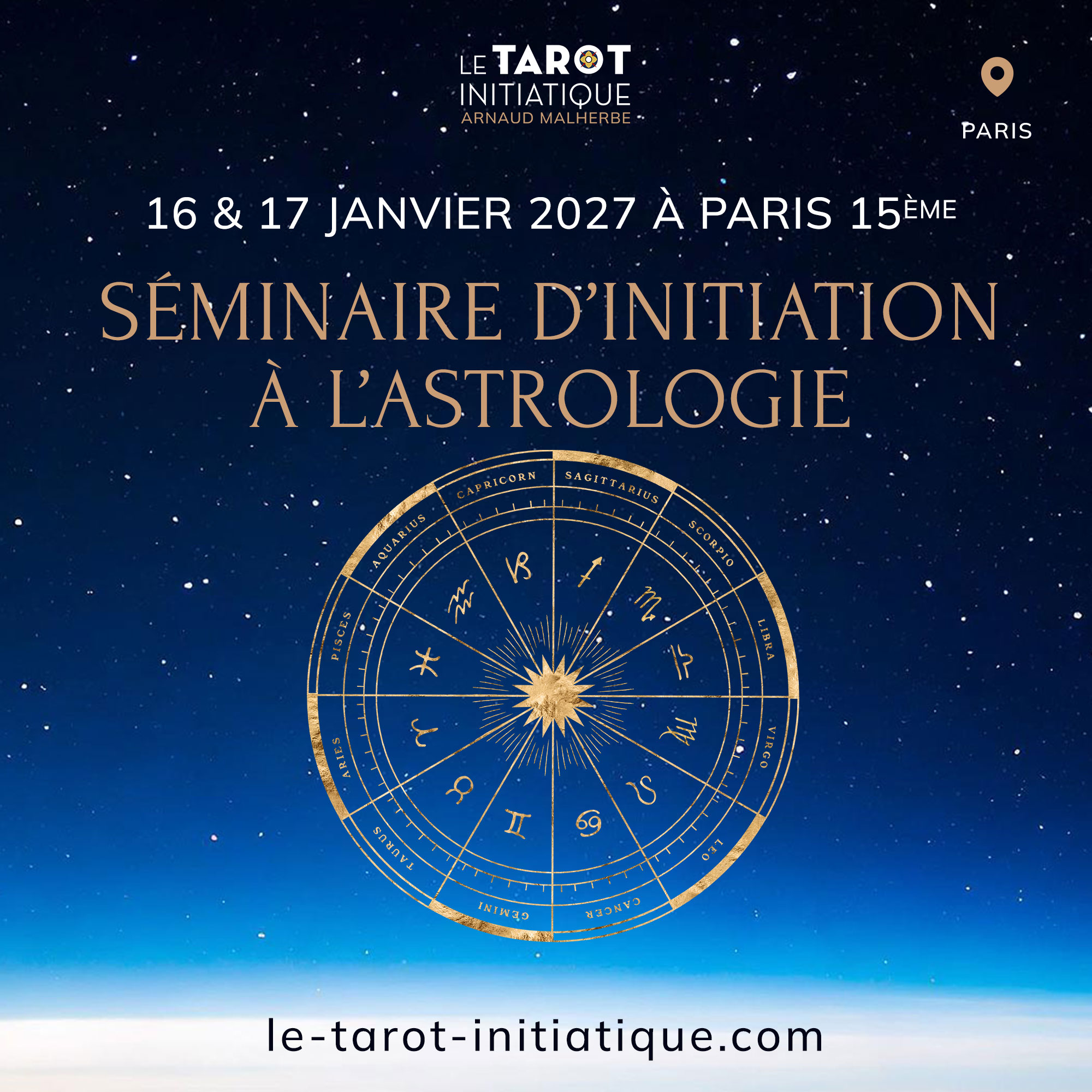 seminaire formation astrologie janvier 2027 paris
